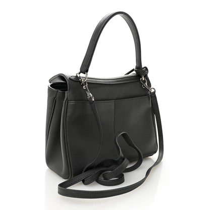 Natural Smooth Calfskin Mini Rodeo Top Handle Handbag Grey