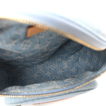Monogram Denim Mini Bumbag Sky Blue