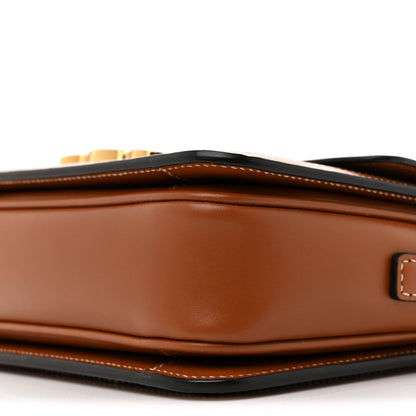 Calfskin Triomphe Canvas Teen Triomphe Bag Tan