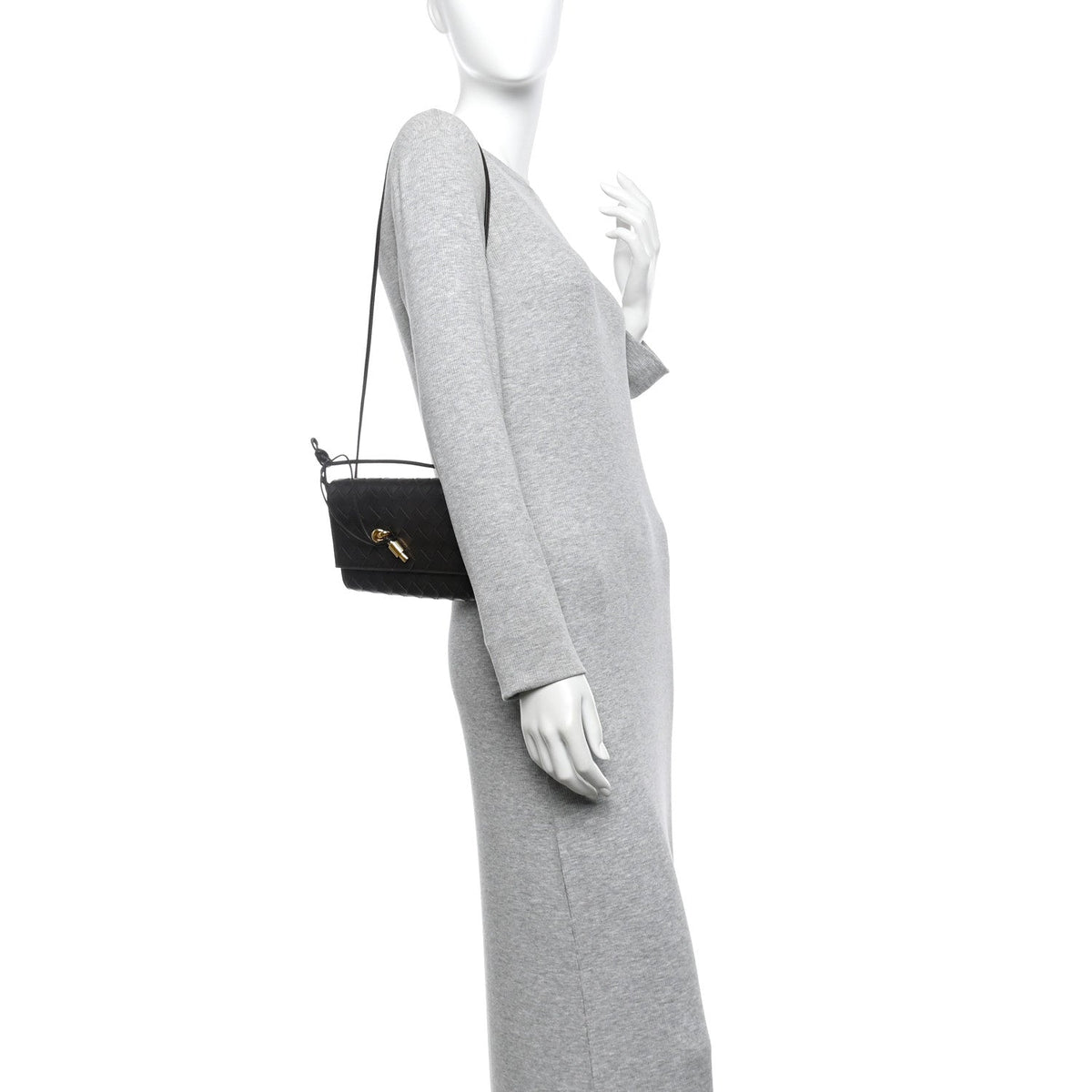 Nappa Intrecciato Andiamo Pouch On Strap Fondant
