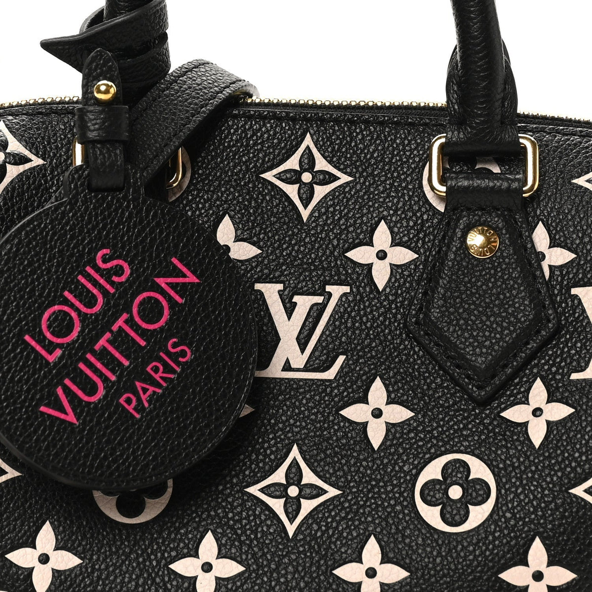 Empreinte Monogram Spring in the City Speedy Bandouliere 20 Black White Pink