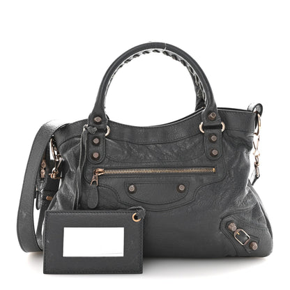 Agneau Giant 12 Rose Gold Hardware Town Gris Tarmac
