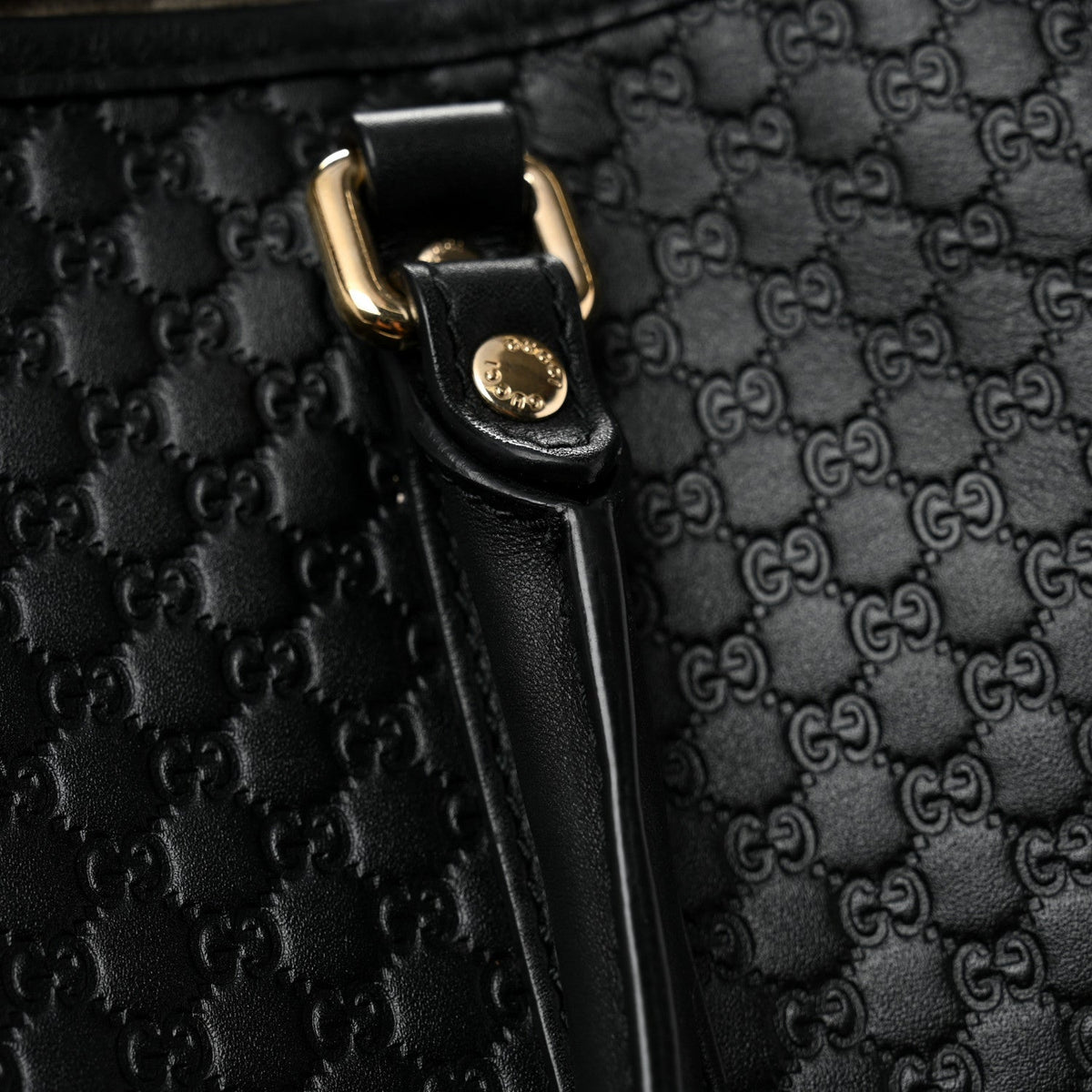 Microguccissima Large Joy Tote Black