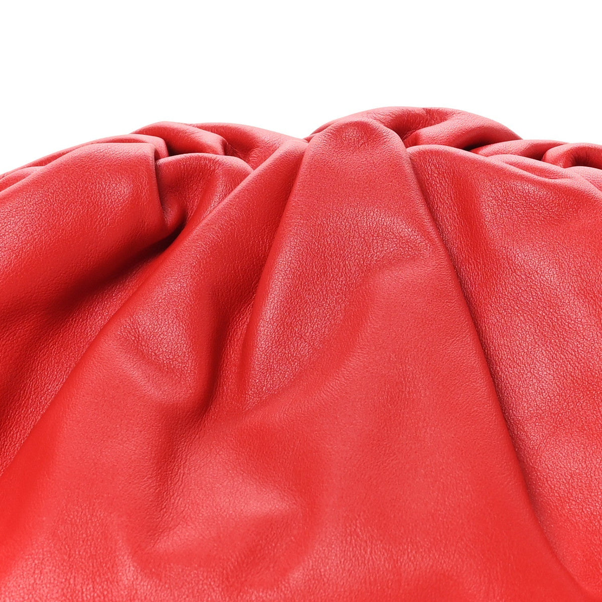 Smooth Butter Calf The Pouch Oversized Clutch Bright Red