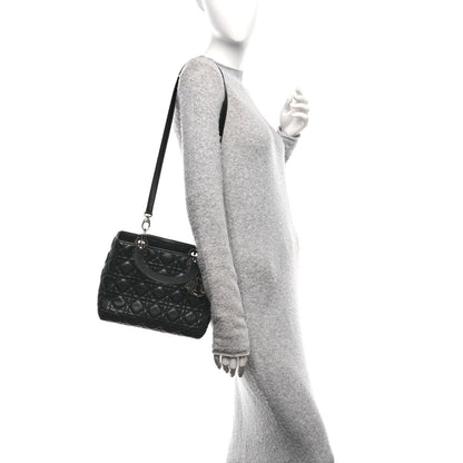 Lambskin Cannage Medium Lady Dior Black