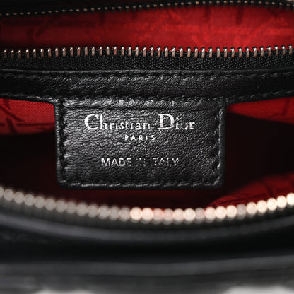 Lambskin Cannage Medium Lady Dior Black