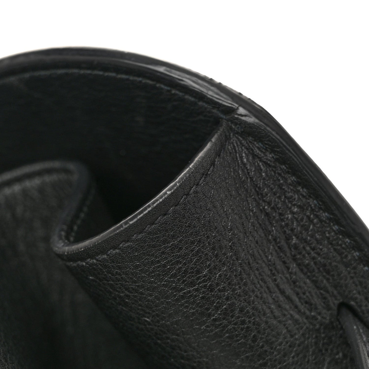 Soft Grain Calfskin Large Tote Bag Black
