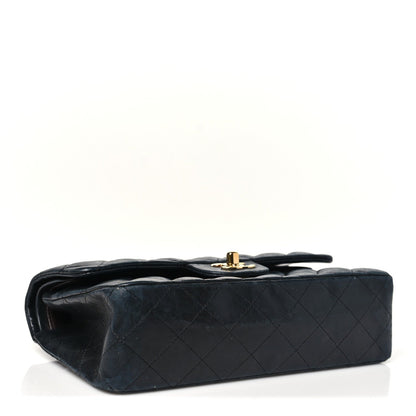 Lambskin Quilted Small Double Flap Black