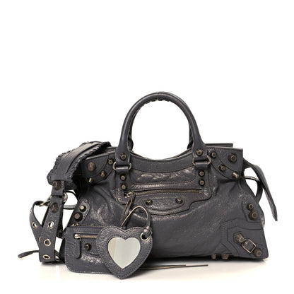 Agneau Arena Neo Cagole City Handbag Dark Grey