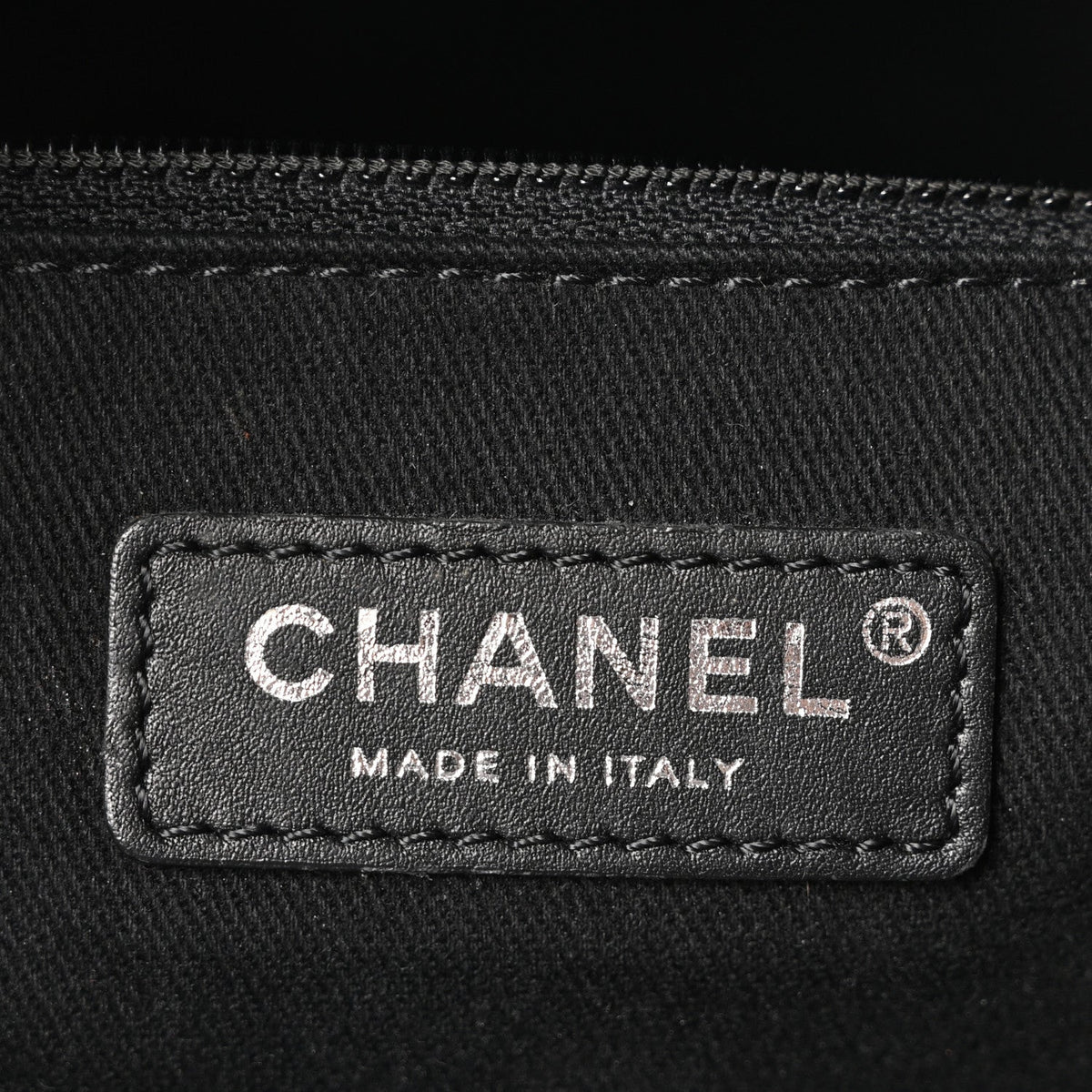 Lurex Canvas Small Deauville Tote Black