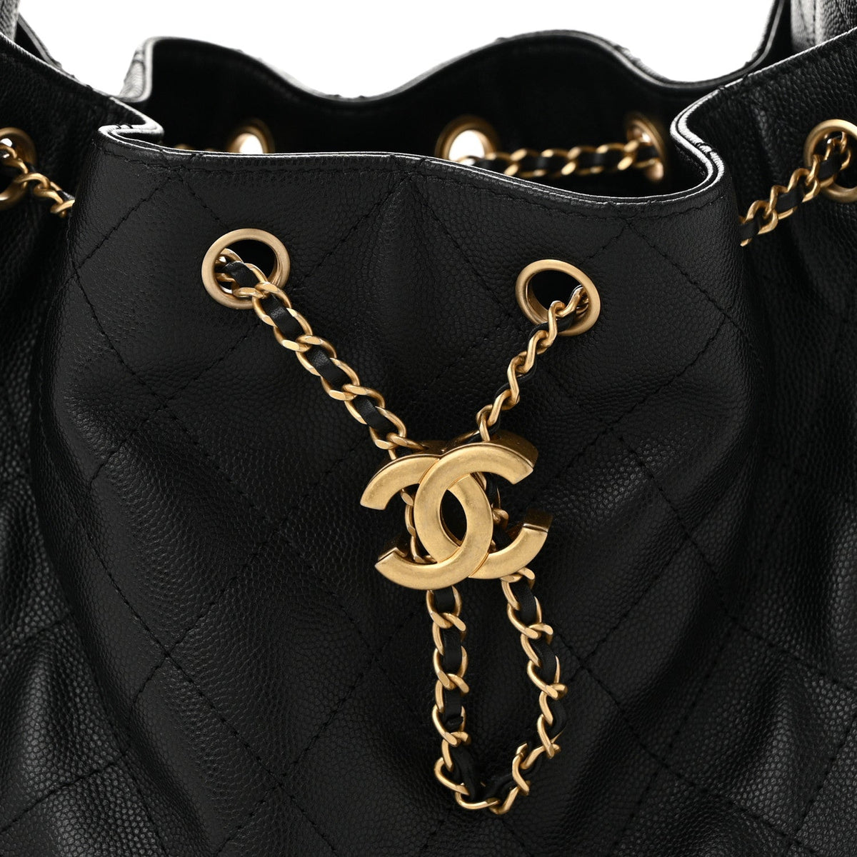 Caviar Quilted Small Chanel 25 Handbag Black