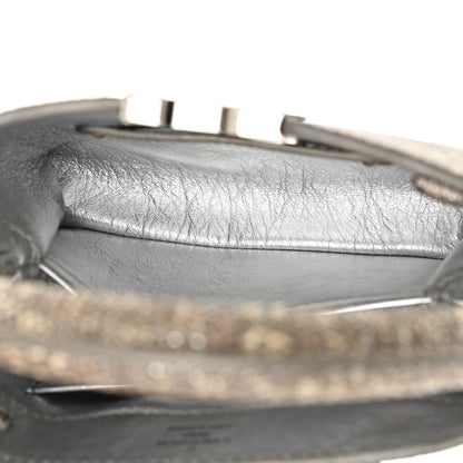 Lizard Mini Capucines Argento