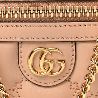 Calfskin GG Matelasse Mini Top Handle Bag Light Pink