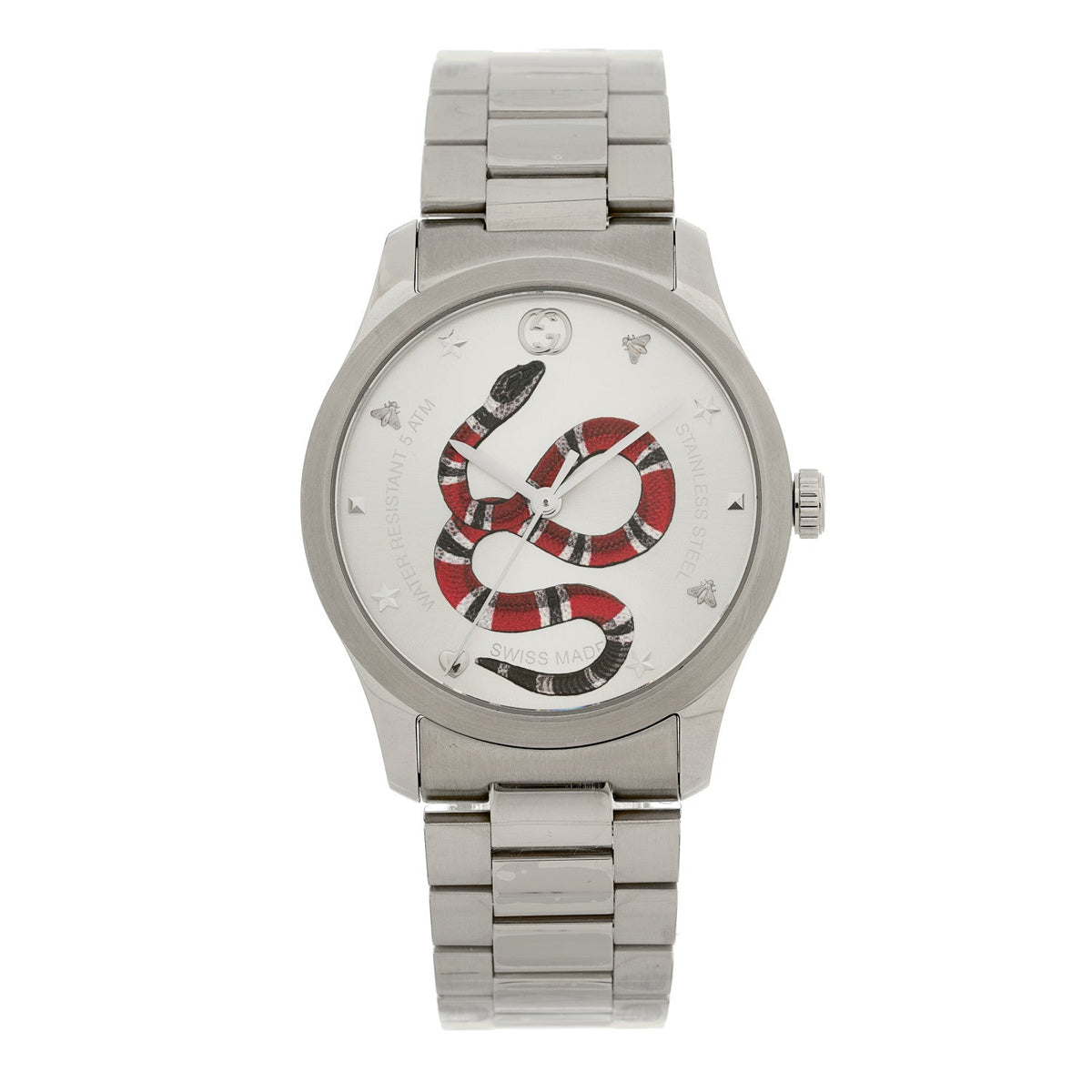 Stainless Steel 38mm G-Timeless Snake Quartz Watch