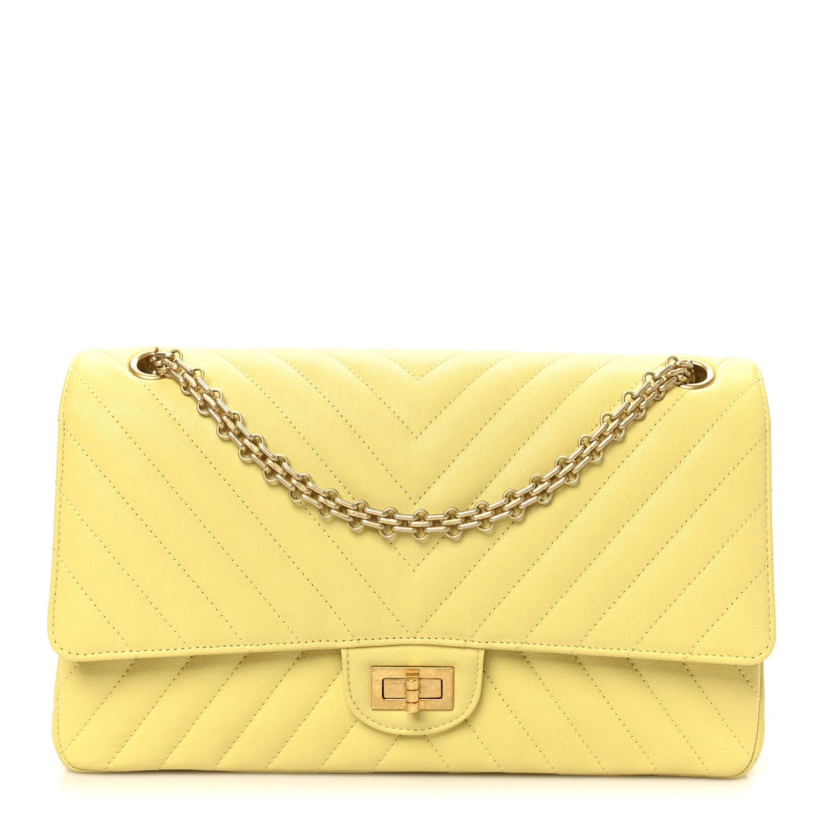 Sheepskin Chevron Quilted 2.55 Reissue 226 Flap Yellow