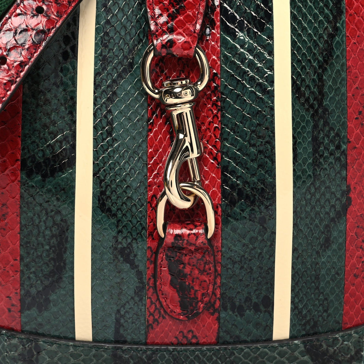 Snakeskin Web Small Jackie 1961 Hobo Green