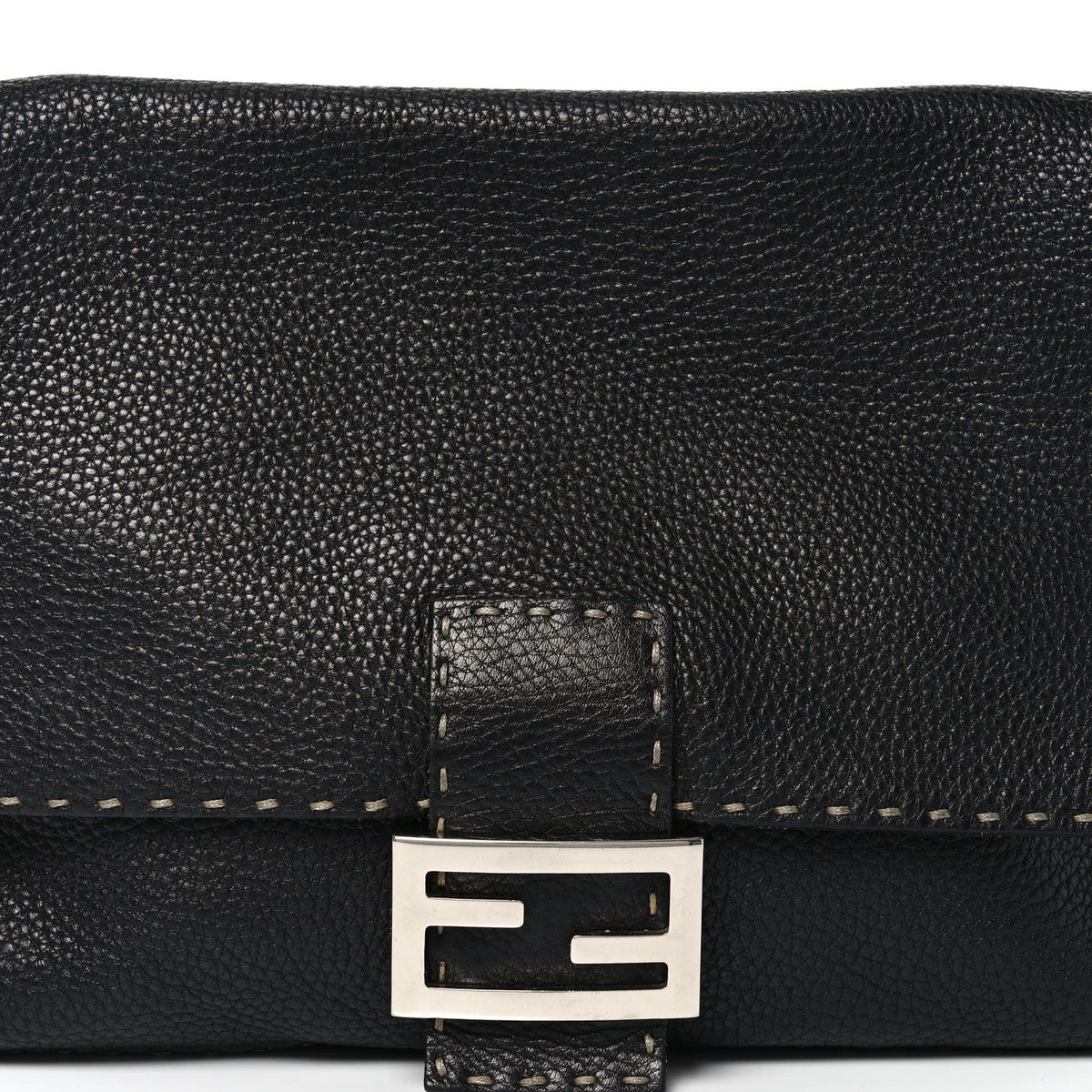 Calfskin Romano Selleria Forever Mama Baguette Black