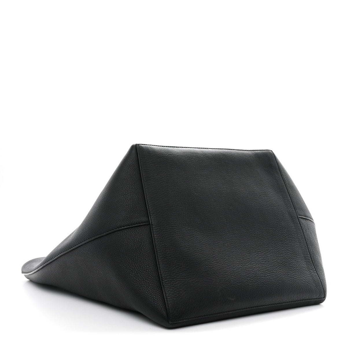 Grained Calfskin Park Tote Three Black
