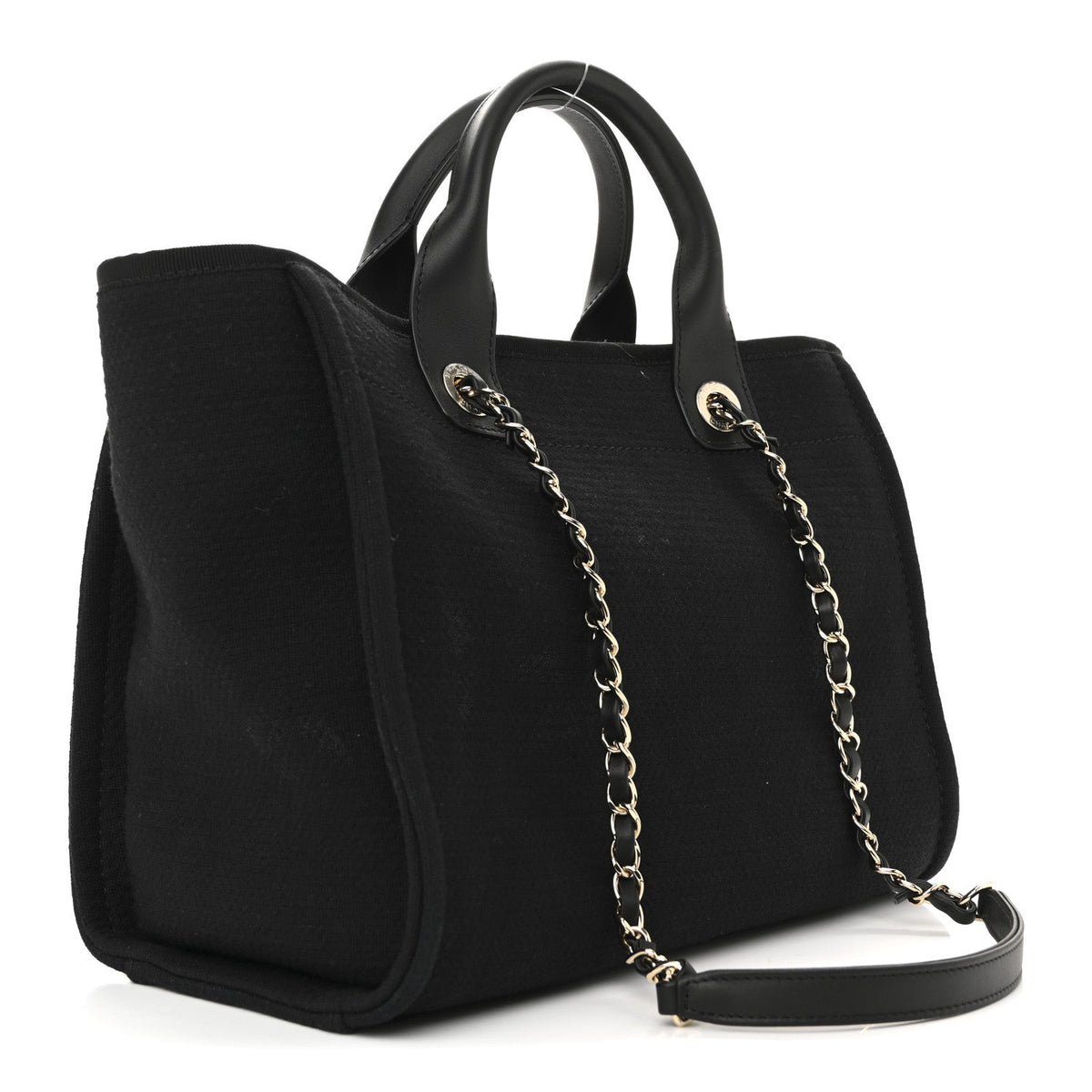 Mixed Fibers Small Deauville Tote Black