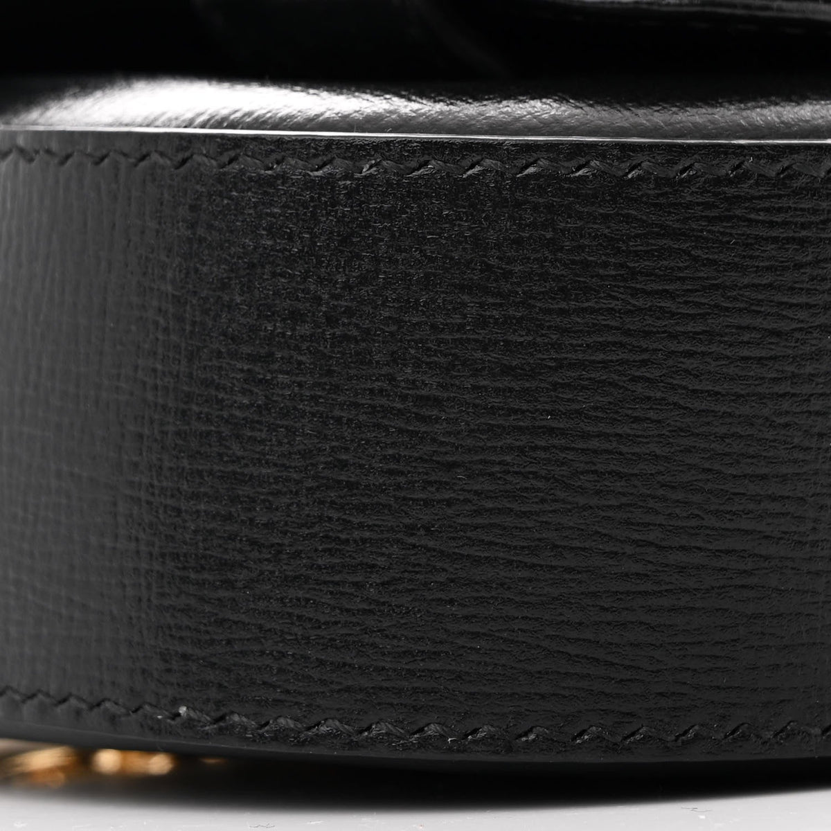 Azalea Calfskin Crystal Horsebit 1955 Belt Bag Black