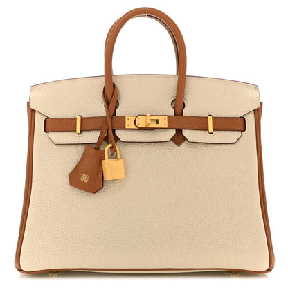 Togo Horseshoe Birkin 25 Craie Gold