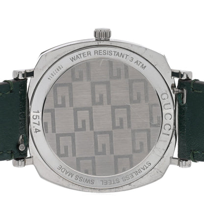 Stainless Steel Calfskin 35mm Grip Quartz Watch Green