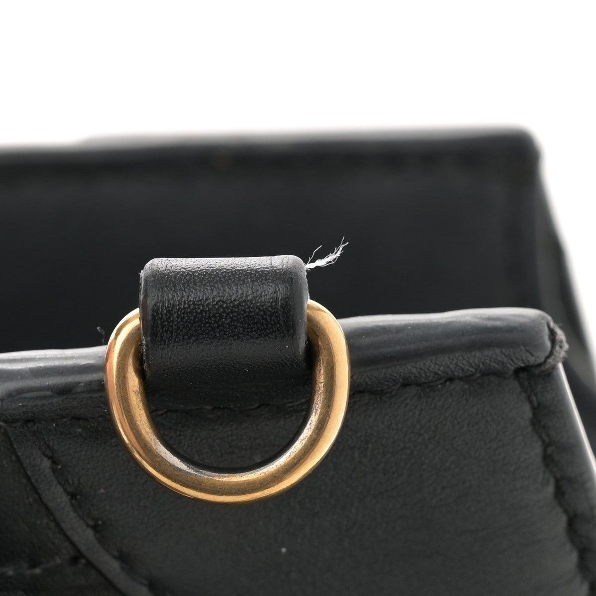 Smooth Calfskin Neo Classic Brass Hardware S City Black