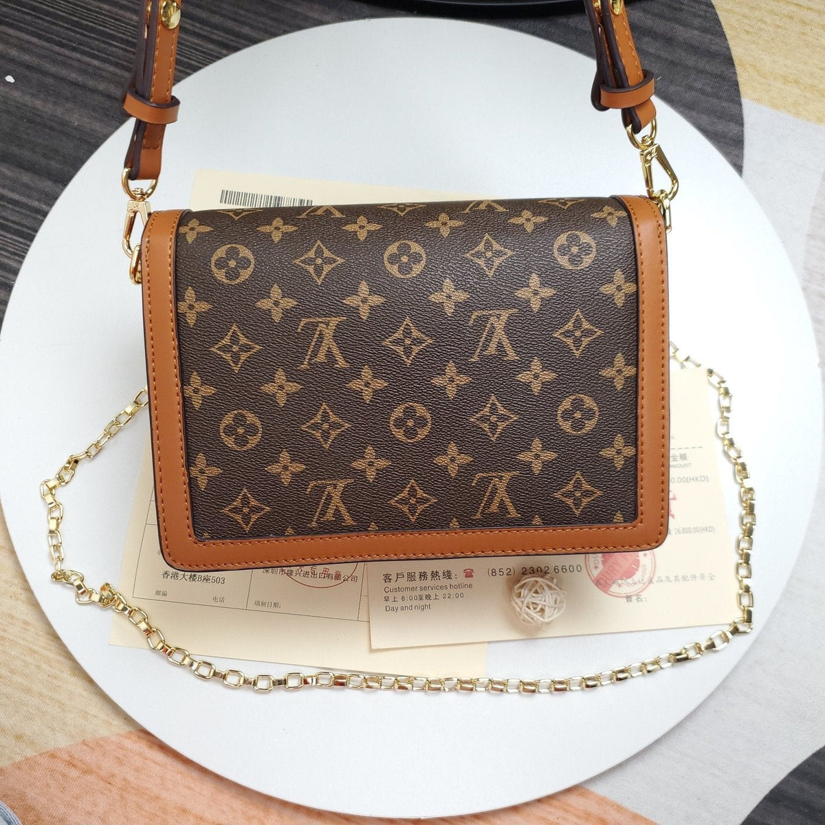 LOUIS VUITTON Dauphine MM Monogram Reverse Other Monogram Canva