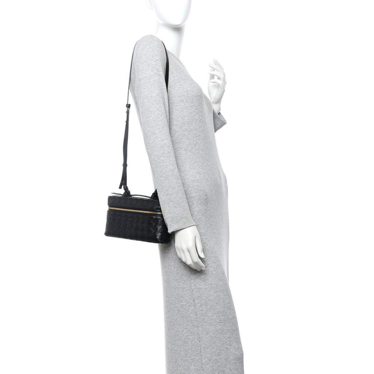Calfskin Intrecciato Bang Bang Vanity Case Black
