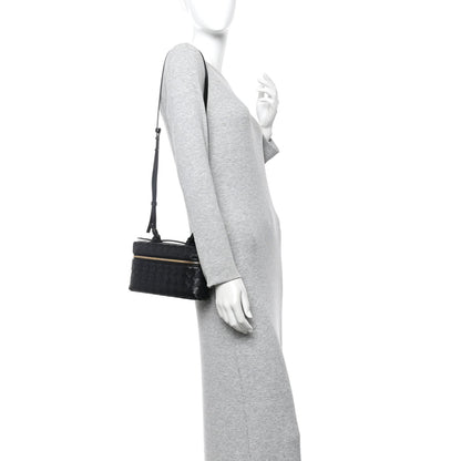 Calfskin Intrecciato Bang Bang Vanity Case Black