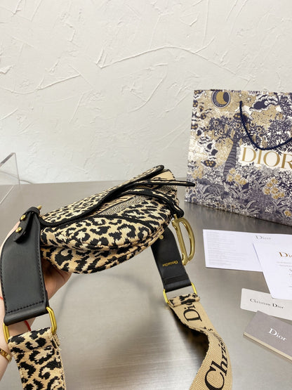 DIOR Saddle bag in beige cotton