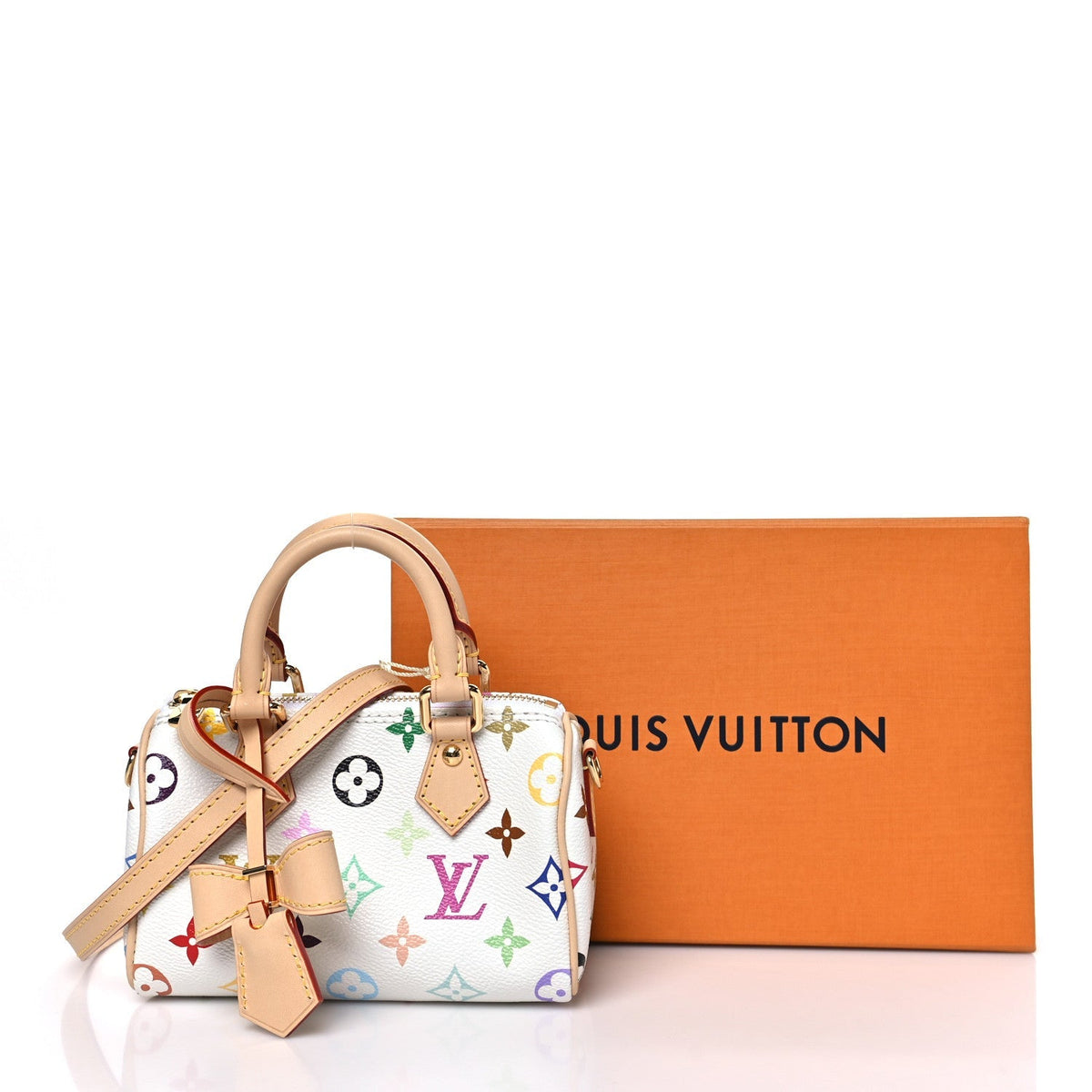 LV X TM Monogram Multicolor Nano Speedy White