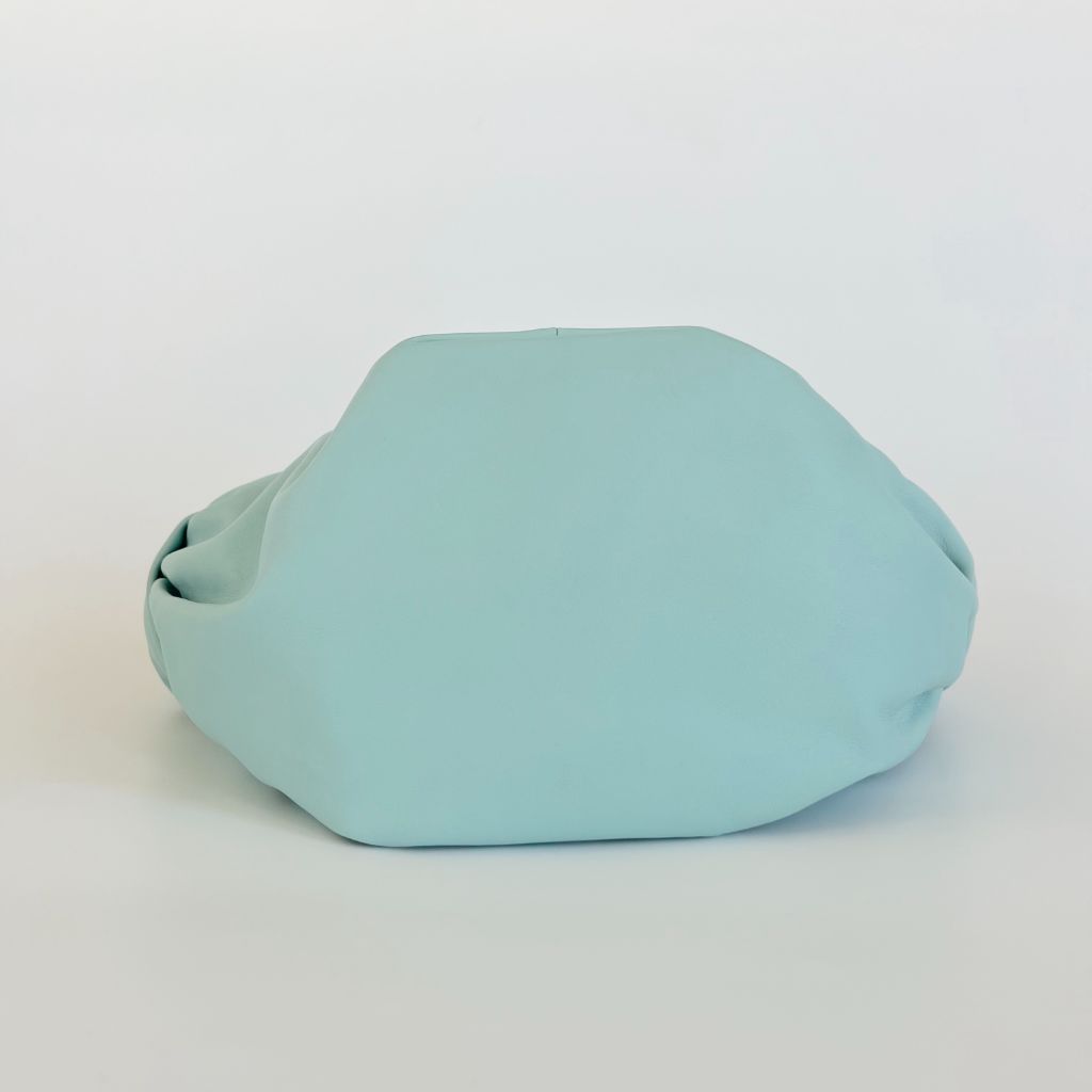 Bottega Veneta Blue Leather Double Knot Hobo