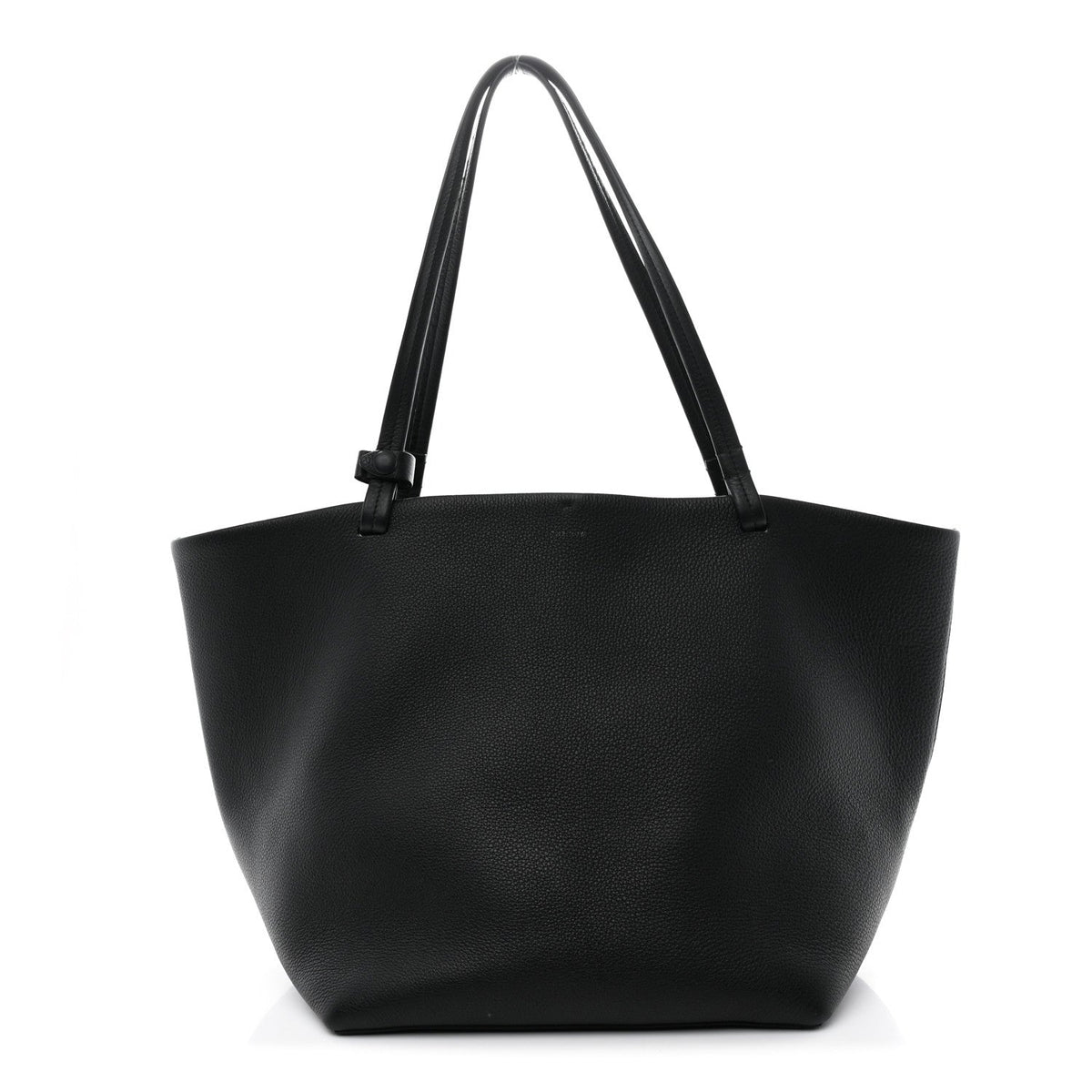 Grained Calfskin Park Tote Three Black