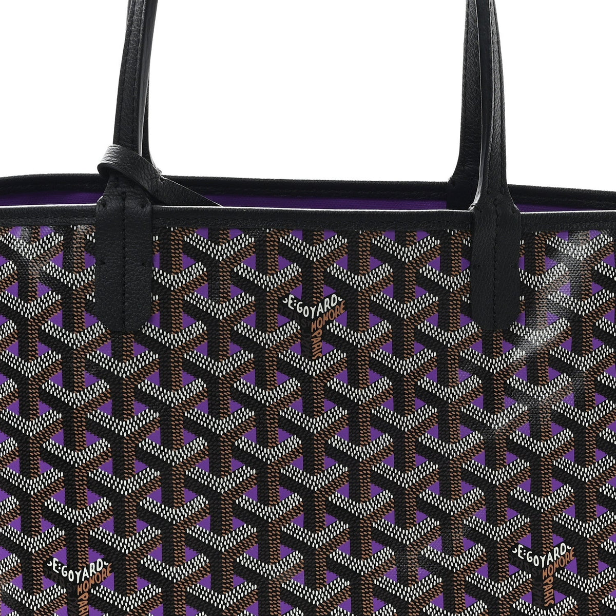 Goyardine Saint Louis Claire Voie PM Black Violet
