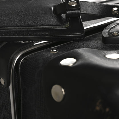 GG Supreme Monogram Globe-Trotter Carry-On Black