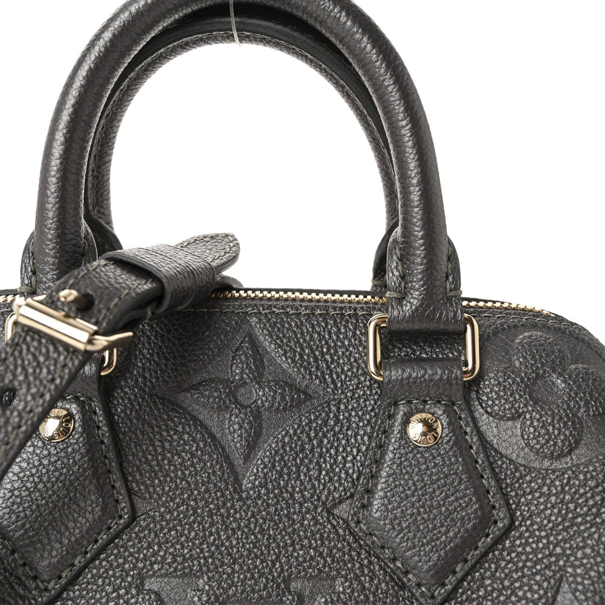 Shimmery Empreinte Monogram Giant Speedy Bandouliere 20 Gun Metal