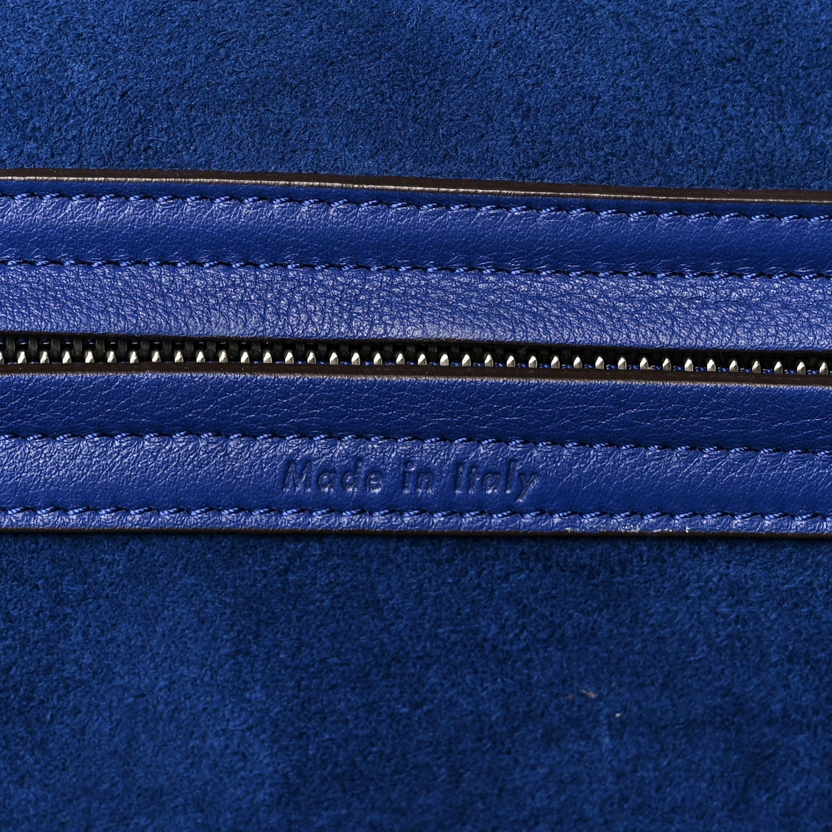Grained Calfskin Medium Phantom Luggage Indigo