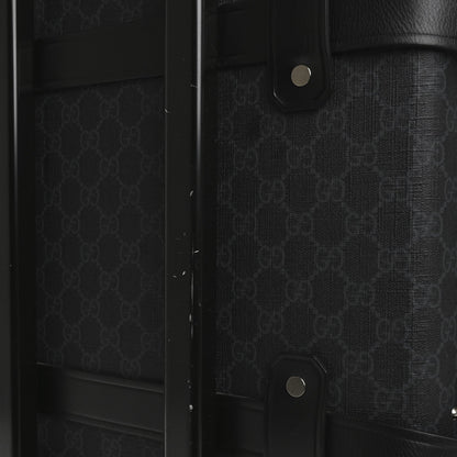 GG Supreme Monogram Globe-Trotter Carry-On Black