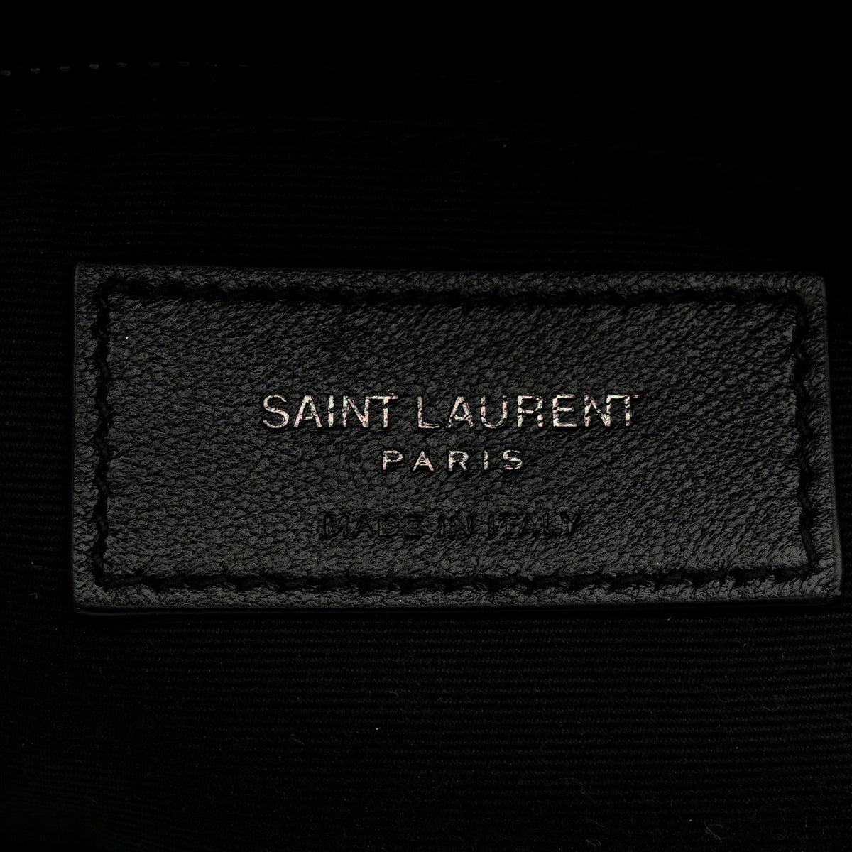 Lambskin Quilted Toy Loulou Puffer Monogram Monochrome Chain Satchel Black
