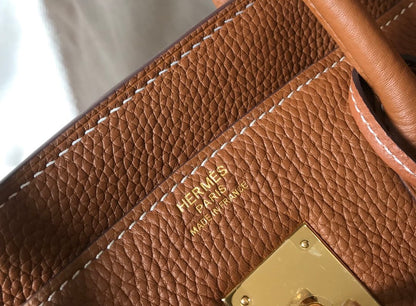 H BIRKIN GOLD HARDWARE CAMEL BROWN 30CM/11.8in