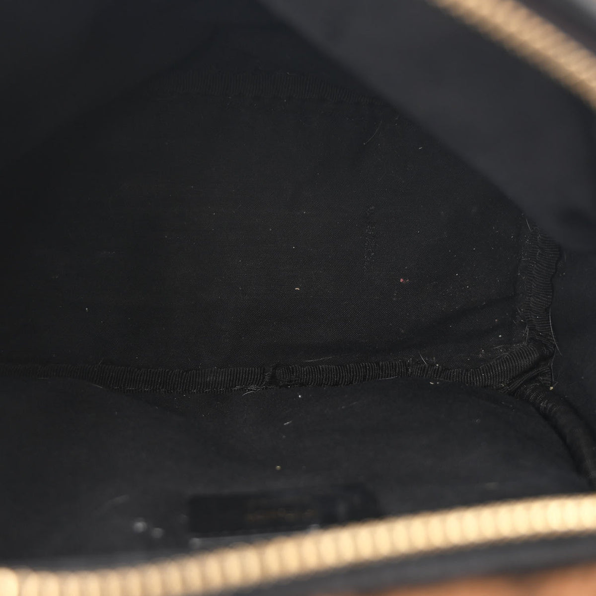 Shearling Macro FF 1974 Mini Backpack Tobacco Black