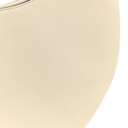 Vitello Grace Matte Small Fendigraphy Hobo Bag White Ice