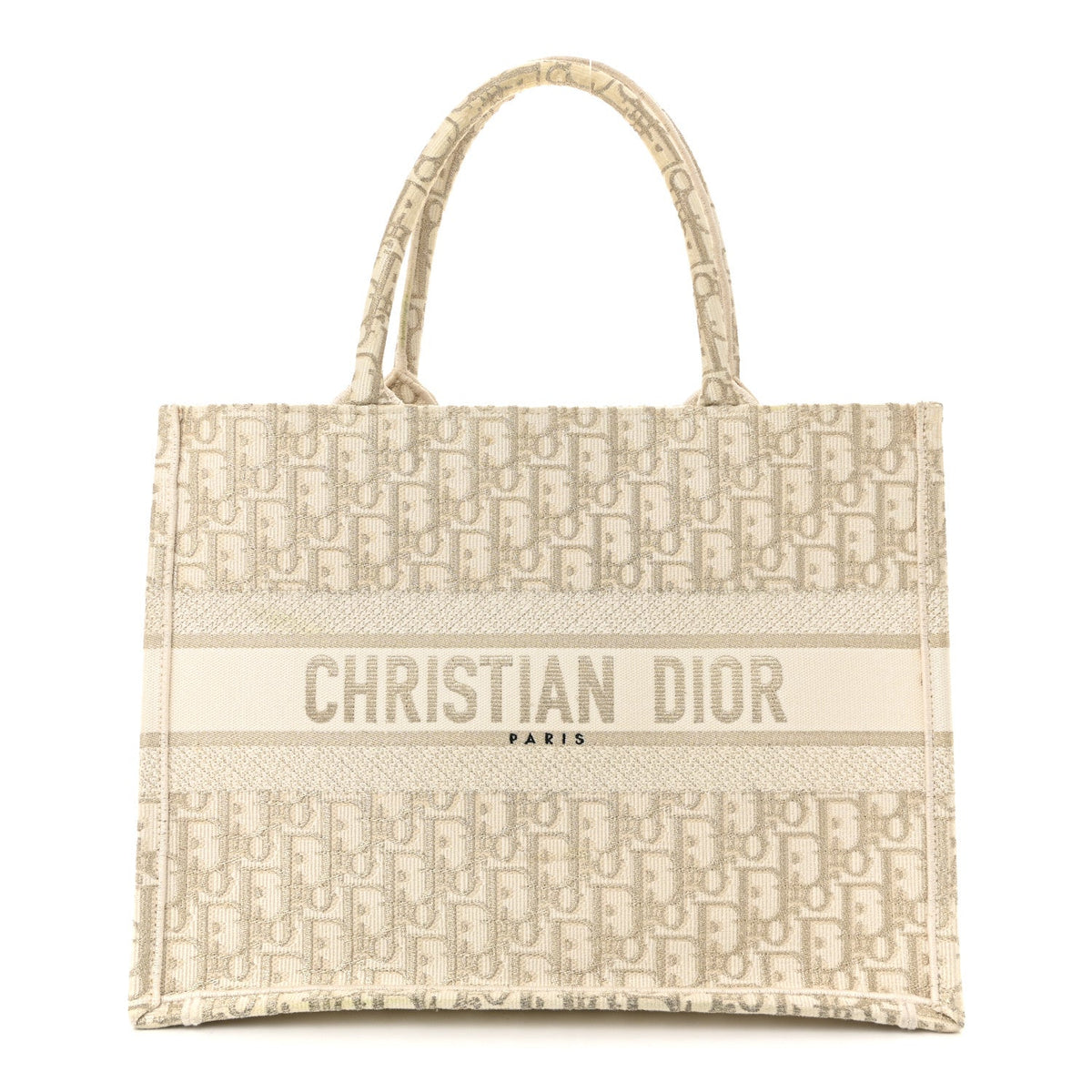 Oblique Medium Book Tote Gold Multicolor
