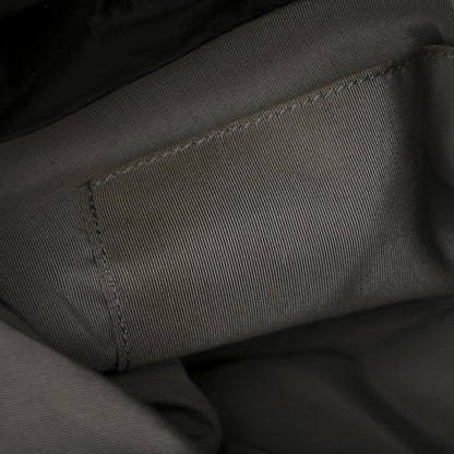 Nylon Quilted Tweed Stitch Bubble Tote Black
