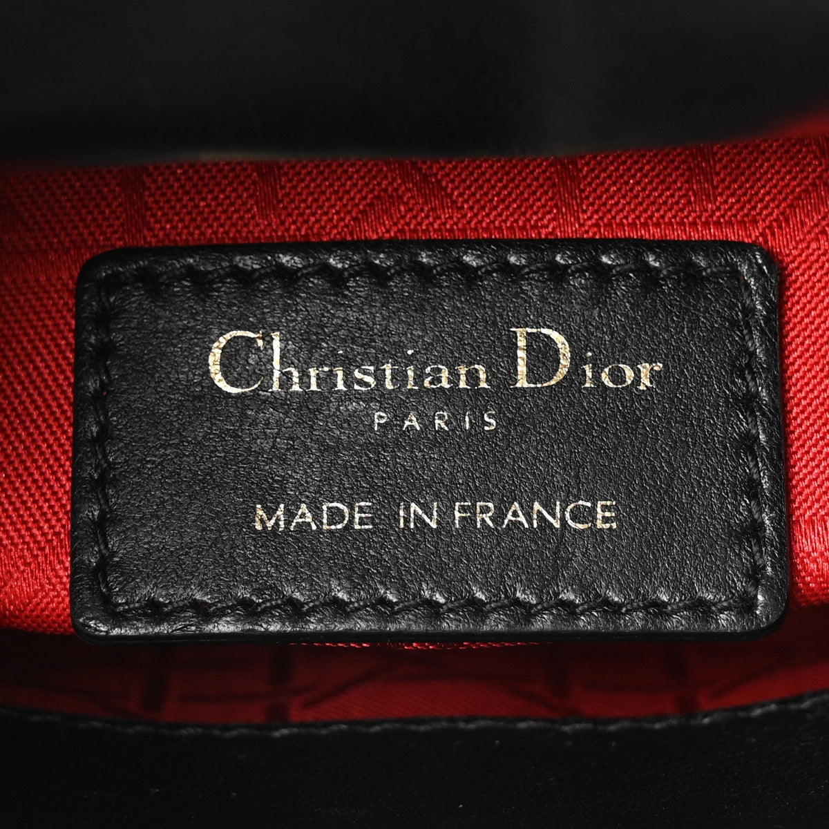 Lambskin Cannage Mini Lady Dior Black