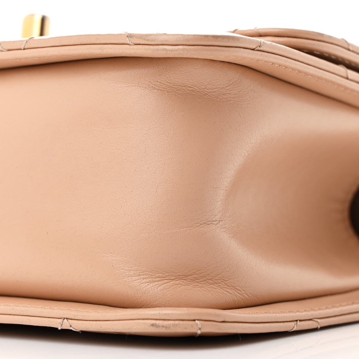 Calfskin Quilted Mini Perfect Fit Flap Beige