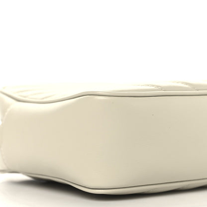 Calfskin Matelasse Monogram Lou Camera Bag Crema Soft