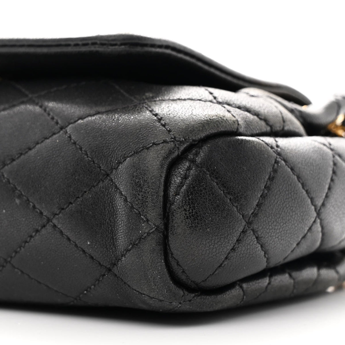 Lambskin Quilted Monogram Mini Nolita Black