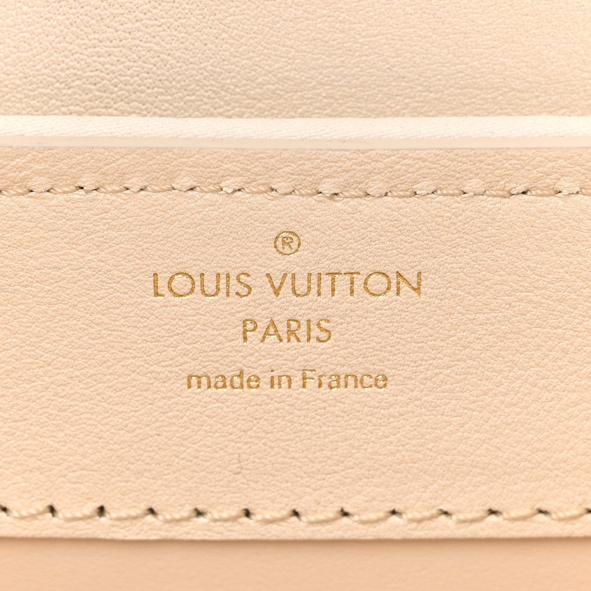 Metallic Calfskin Satin Pearl Embellished Mini Treasure Capucines Cream
